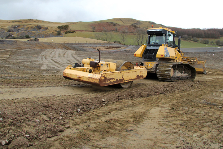 Clay compaction trial, Frongoch Mine