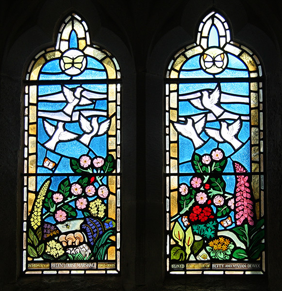 Memorial window for Nevern Church