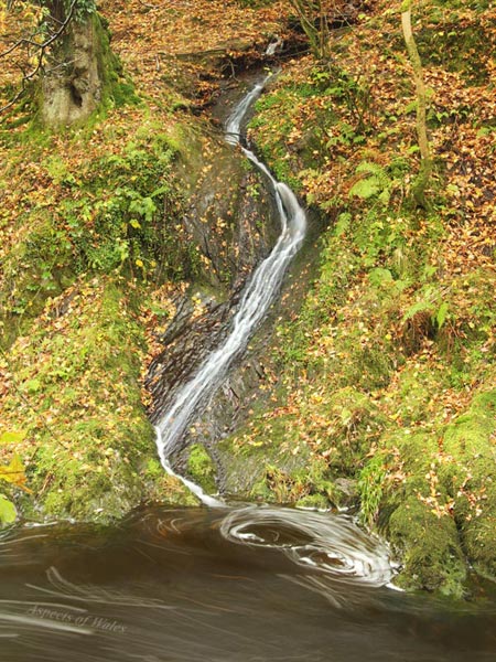 Waterfall into Afon Tywi
